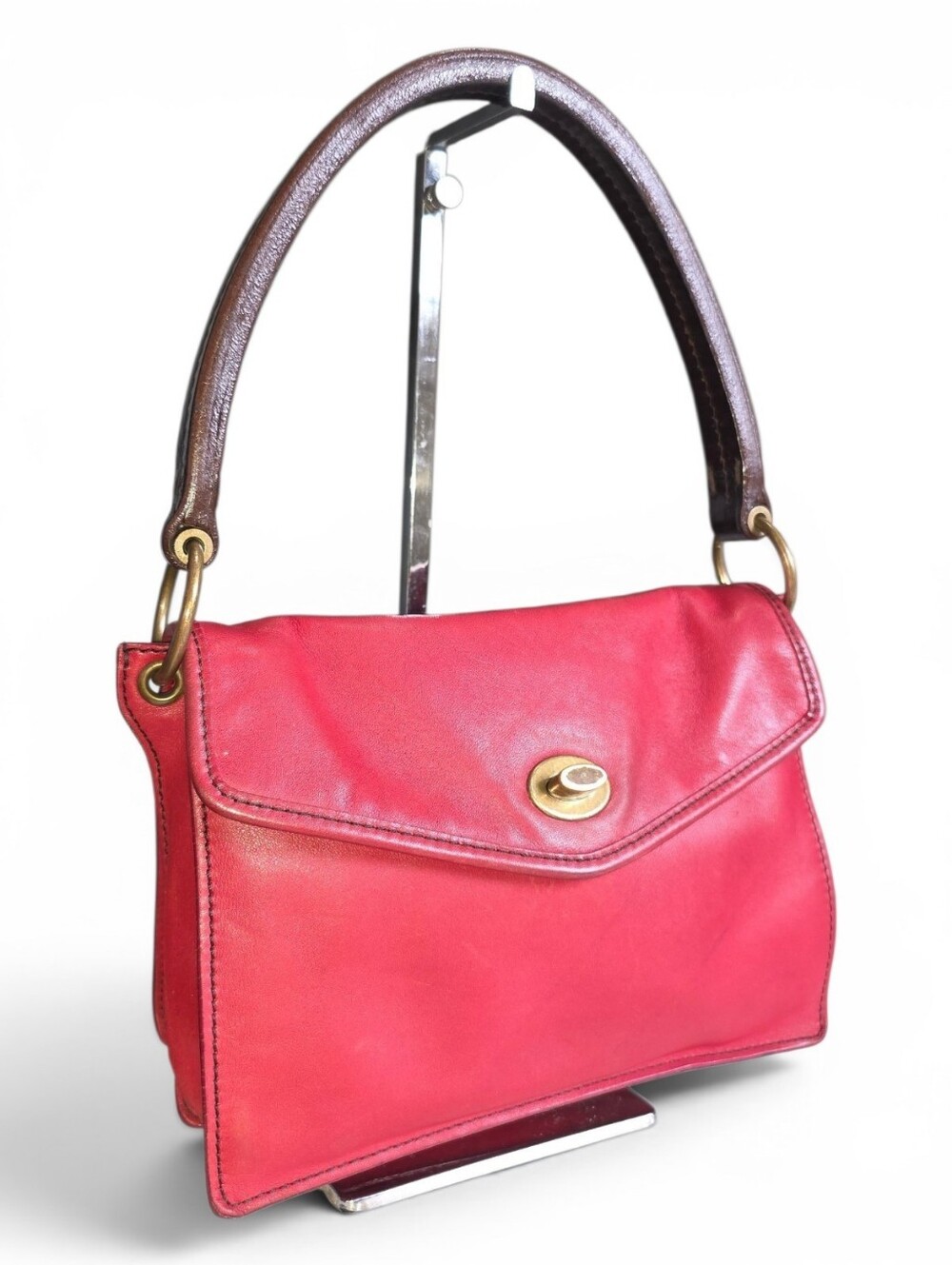 Miu Miu Vintage Red Leather Top-Handle Women’s Handbag